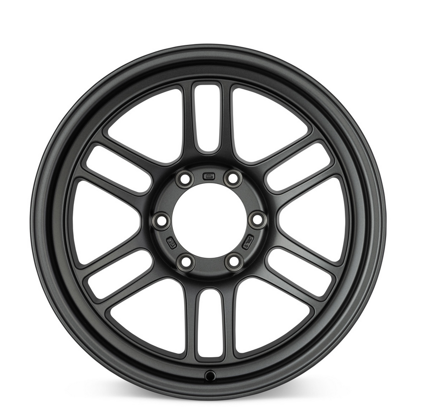 18x9.0 Enkei RPT1 18x9 6x139.7 Bolt Pattern +0 Offset 106.1 Bore Matte Dark Gunmetallic Wheel