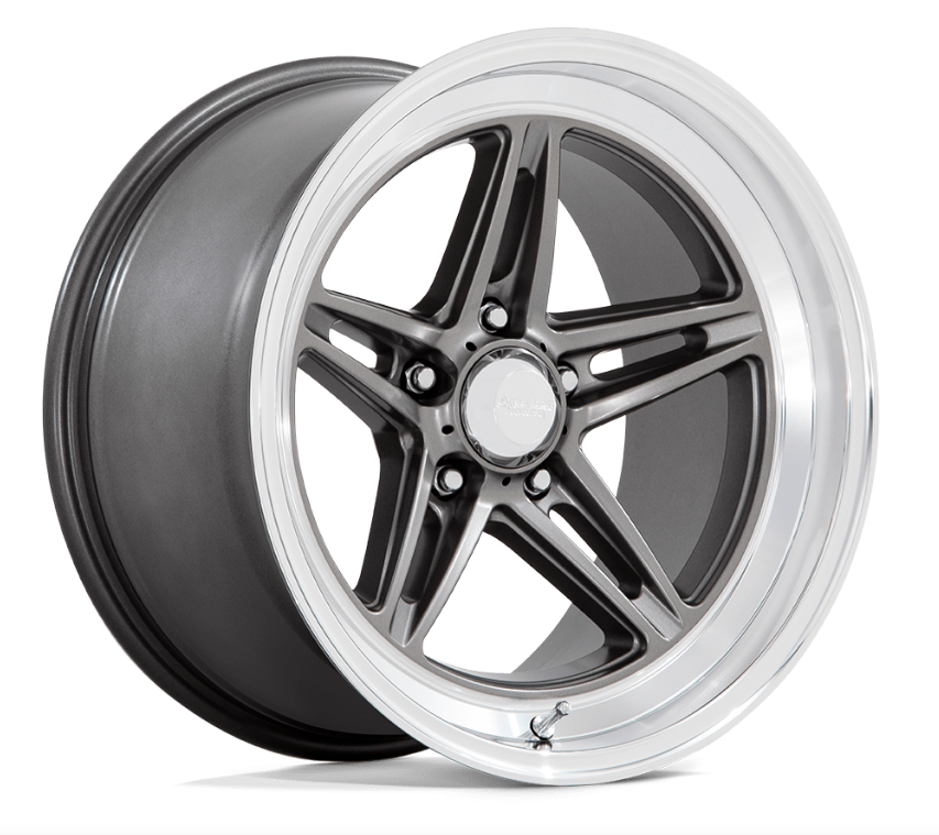 18x7.0 American Racing Groove VN514 Anthracite w/ Diamond Cut Lip
