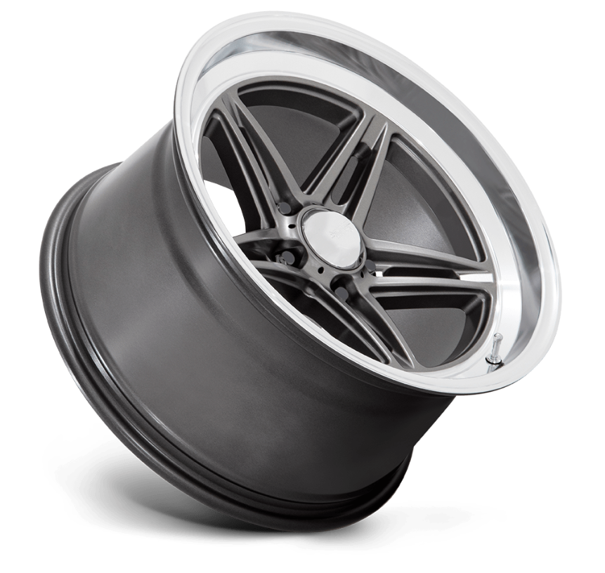 18x7.0 American Racing Groove VN514 Anthracite w/ Diamond Cut Lip