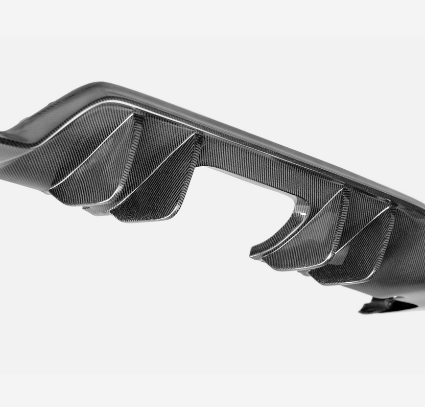 Seibon MB-style carbon fiber rear diffuser for 2023-2025 Honda Civic Type R