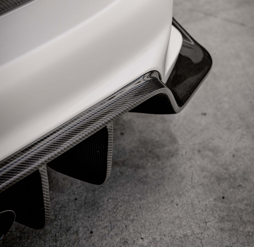 Seibon MB-style carbon fiber rear diffuser for 2023-2025 Honda Civic Type R