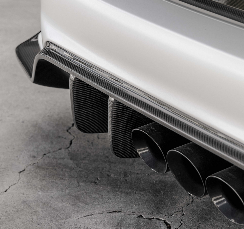 Seibon MB-style carbon fiber rear diffuser for 2023-2025 Honda Civic Type R