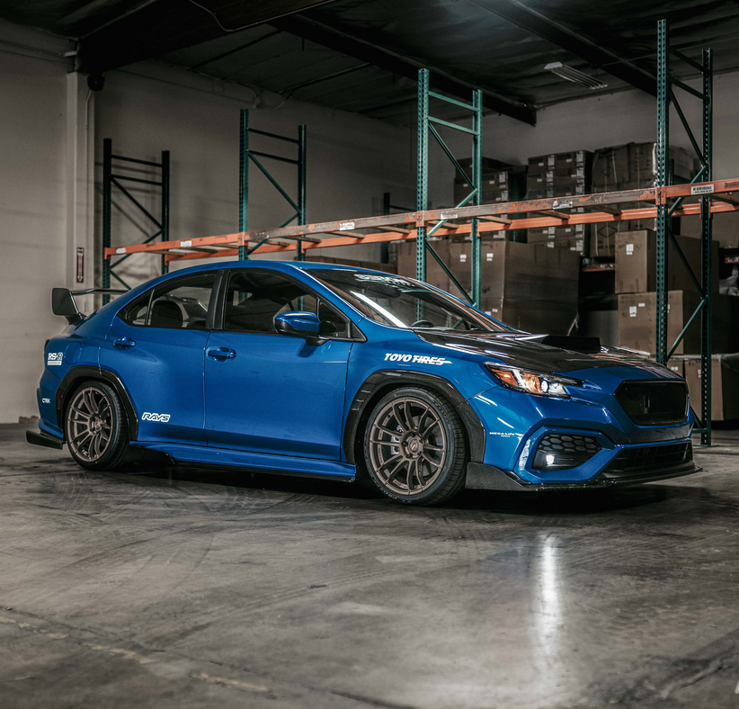 Seibon MB-style carbon fiber front lip for 2022-2025 Subaru WRX