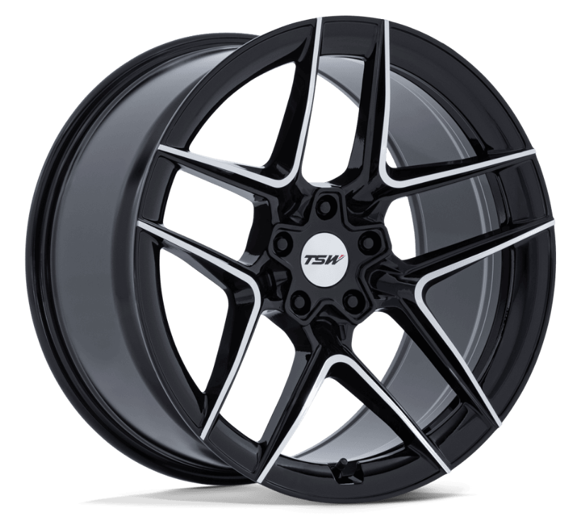 19x8.5 TSW Slipstream Gloss Black w/ Machined Face