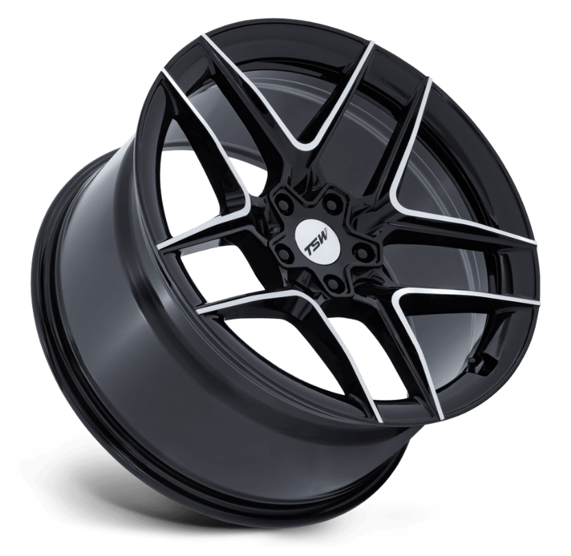 19x8.5 TSW Slipstream Gloss Black w/ Machined Face