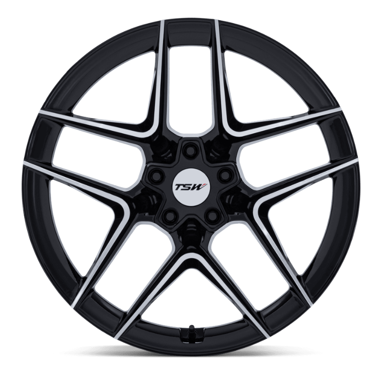 19x8.5 TSW Slipstream Gloss Black w/ Machined Face