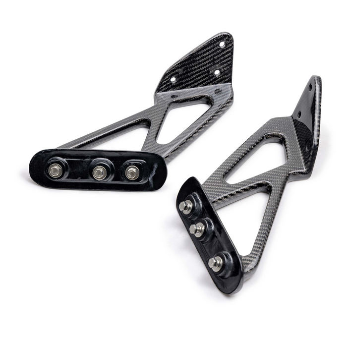Seibon OEM-style carbon fiber rear spoiler mounting bracket for 2023-2025 Honda Civic Type R