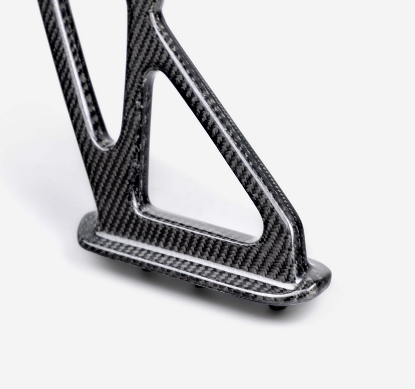 Seibon OEM-style carbon fiber rear spoiler mounting bracket for 2023-2025 Honda Civic Type R