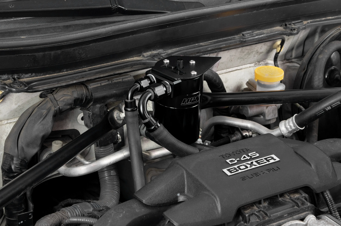 HPS Performance Aluminum Oil Catch Can Kit 2013-2016 Scion FR-S / 2017-2020 Toyota 86 / 2013-2020 Subaru BRZ 2.0L FA20/FA20D