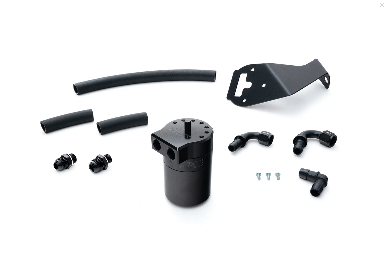 HPS Performance Aluminum Oil Catch Can Kit 2013-2016 Scion FR-S / 2017-2020 Toyota 86 / 2013-2020 Subaru BRZ 2.0L FA20/FA20D