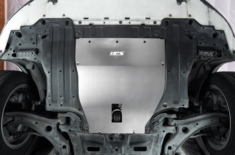 HPS Performance Aluminum Front Under Tray Skid Plate 2009-2013 Honda Fit 1.5L