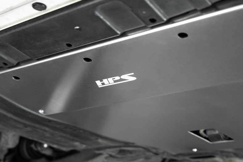 HPS Performance Aluminum Front Under Tray Skid Plate 2009-2013 Honda Fit 1.5L