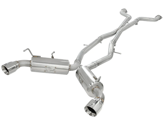 Takeda Cat-Back Exhaust 2009-2020 Nissan 370Z (V6 3.7L) with X-Pipe Balance Tube