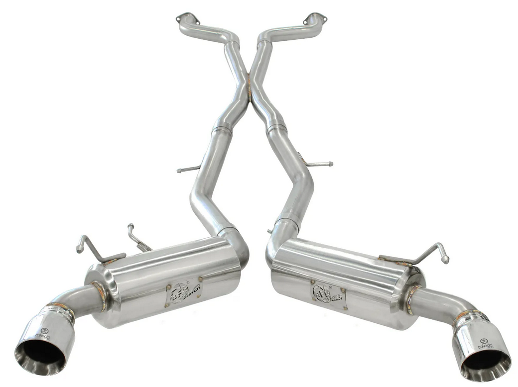 Takeda Cat-Back Exhaust 2009-2020 Nissan 370Z (V6 3.7L) with X-Pipe Balance Tube