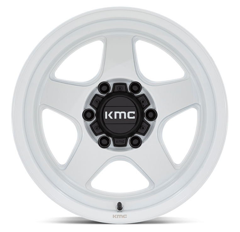 17x9.0 KMC Lobo KM728 Gloss White