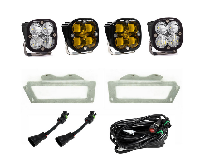 Baja Designs RAM Squadron SAE Fog Pocket Light Kit - RAM 2009-10 1500; RAM 2011-12 1500; 2010-18 2500/3500
