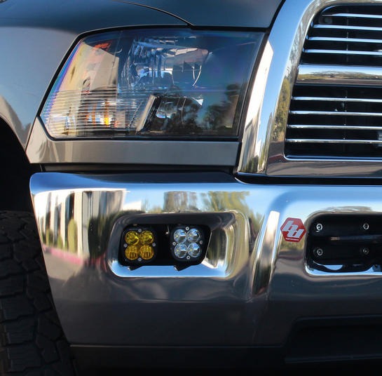 Baja Designs RAM Squadron SAE Fog Pocket Light Kit - RAM 2009-10 1500; RAM 2011-12 1500; 2010-18 2500/3500