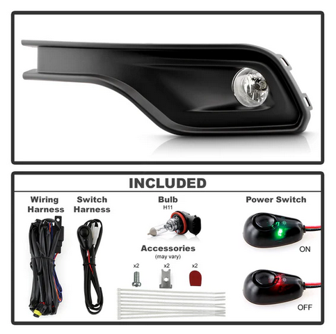 OEM Style Fog Lights w/Switch 2022-2025 Jeep Compass