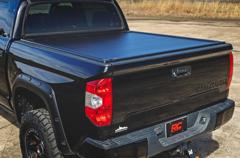 Rough Country PoweredRetractable  Bed Cover 2017-2021 Toyota Tundra (5'7" Bed)