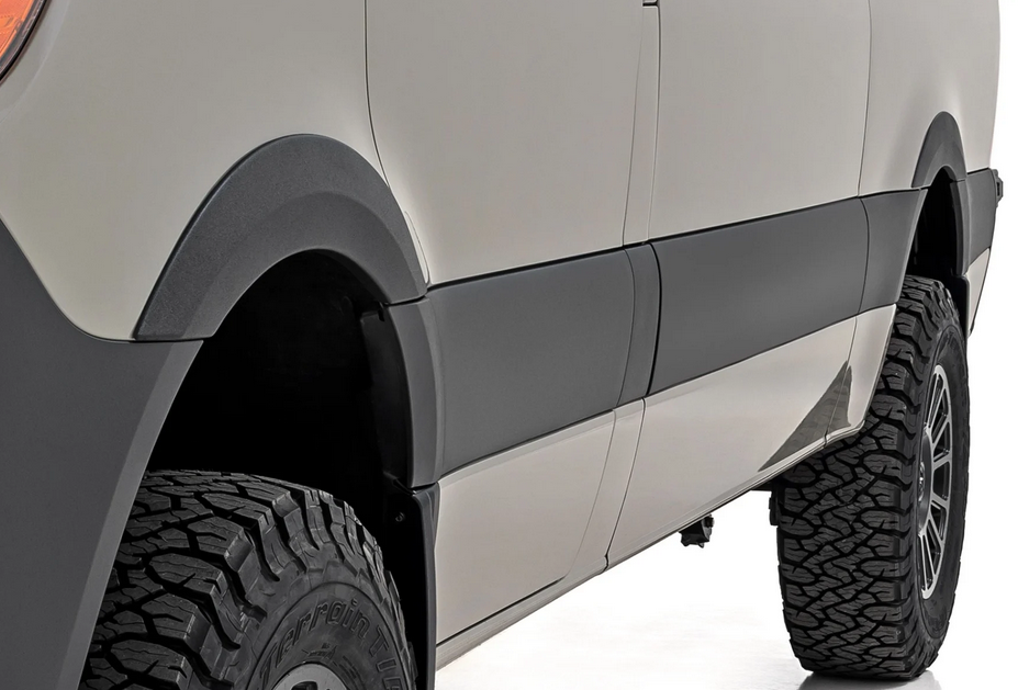 Rough Country Fender Flares 2019-2022 Mercedes-Benz Sprinter 3500 / 2019-2025 Sprinter 3500XD
