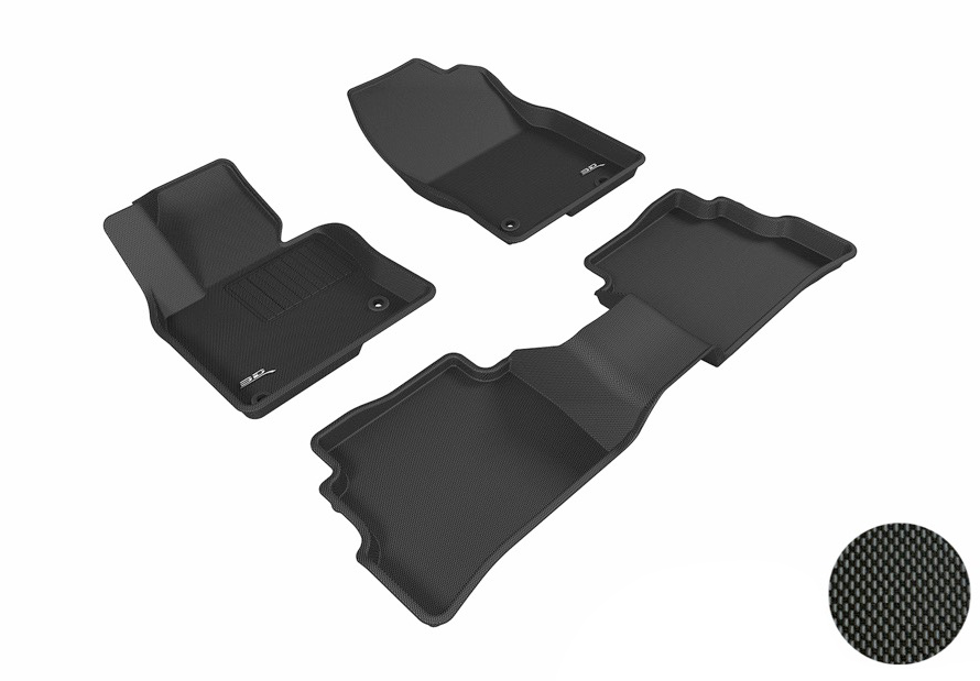 3D MAXpider 2017-2020 Mazda CX-5 Kagu 1st & 2nd Row Floormats - Black