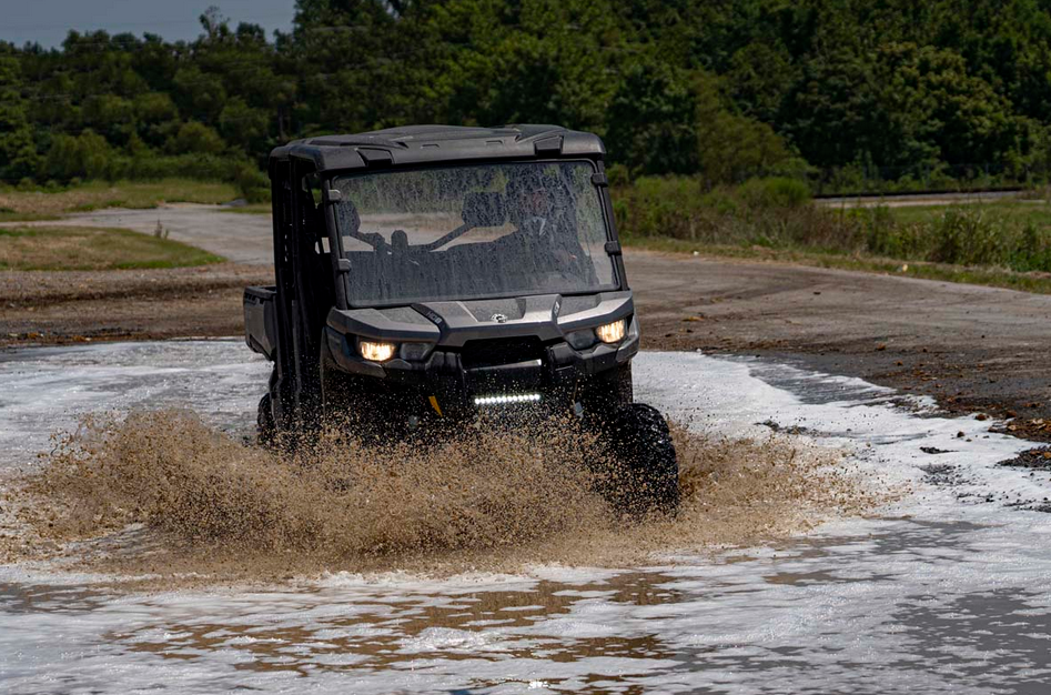 Rough Country 12" Single Row LED Light Kit Can-Am Defender HD 8 / HD 9 / HD 10