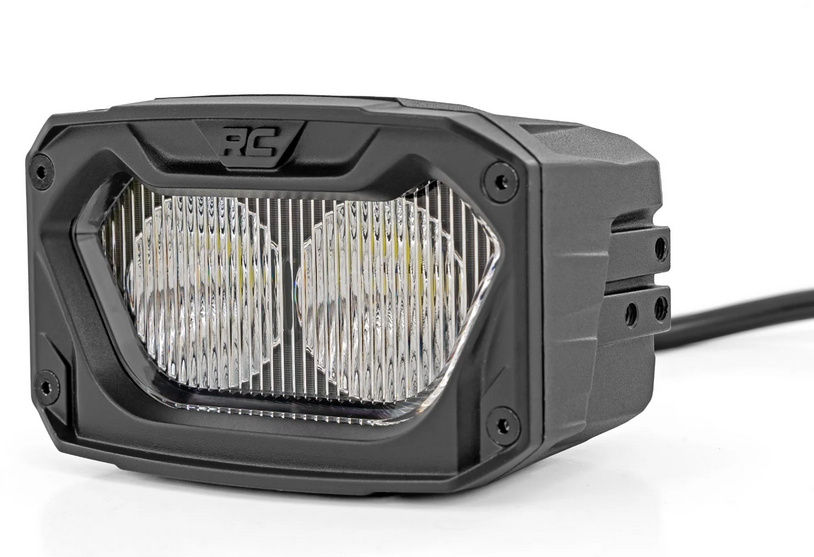 Rough Country 5" Light Pods White/Amber DRL | Flood | Pair