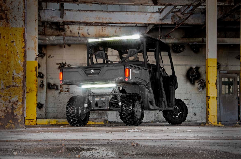 Rough Country LED Light Kit Cab Mount | 50" Black Dual Row | Cam-Am Defender MAX HD10