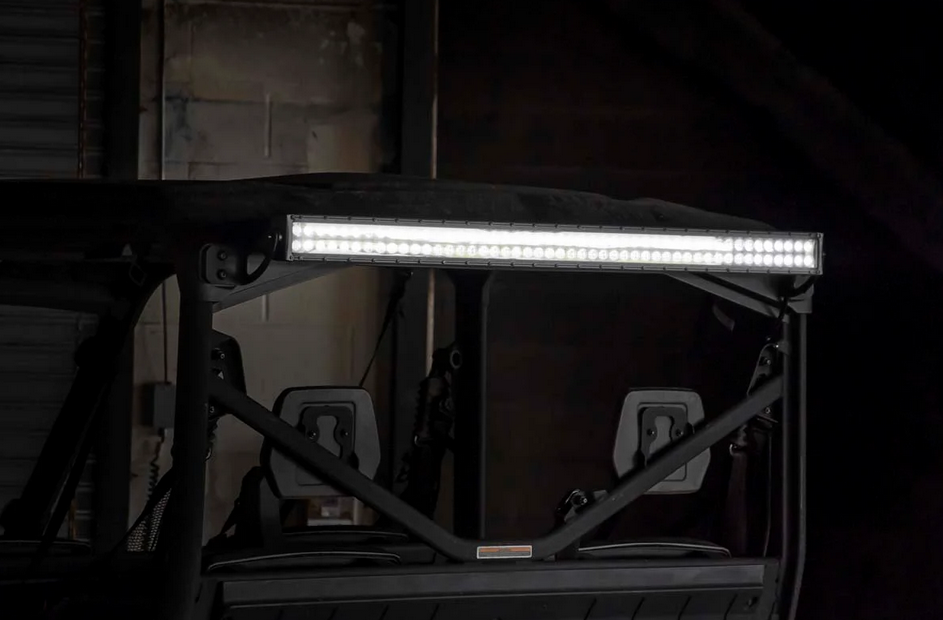 Rough Country LED Light Kit Cab Mount | 50" Black Dual Row | Cam-Am Defender MAX HD10
