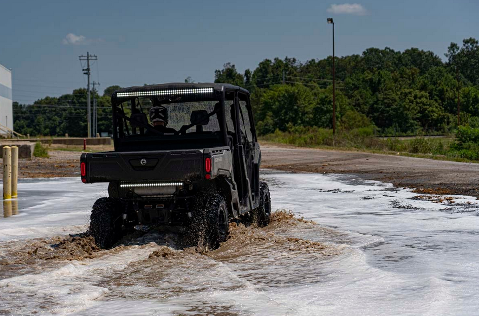 Rough Country LED Light Kit Cab Mount | 50" Black Dual Row | Cam-Am Defender MAX HD10