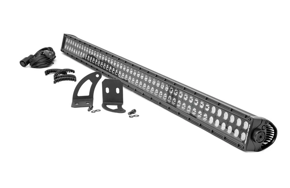Rough Country LED Light Kit Cab Mount | 50" Black Dual Row | Cam-Am Defender MAX HD10