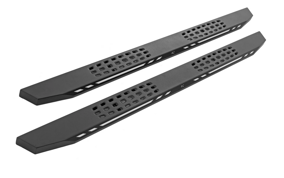 Rough Country AC2 Running Boards Amber/White 2022-2025 Toyota Tundra CrewMax 2WD/4WD
