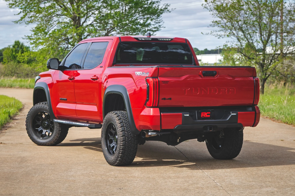 Rough Country AC2 Running Boards Amber/White 2022-2025 Toyota Tundra CrewMax 2WD/4WD