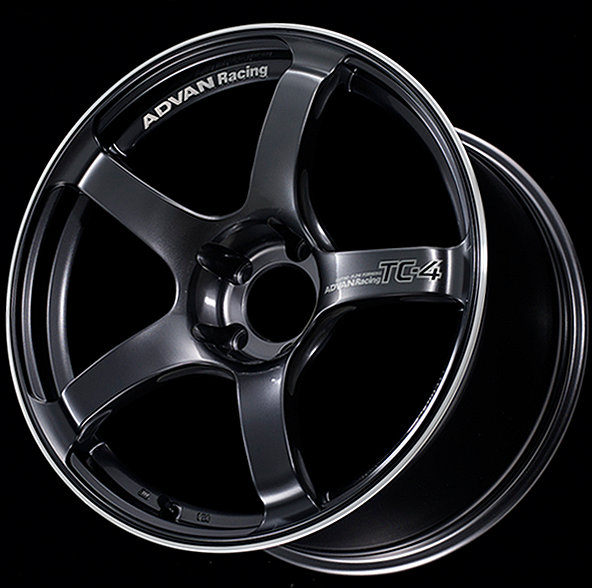18x10 Advan TC4 +35 5-114.3 Racing Gunmetallic and Ring Wheel