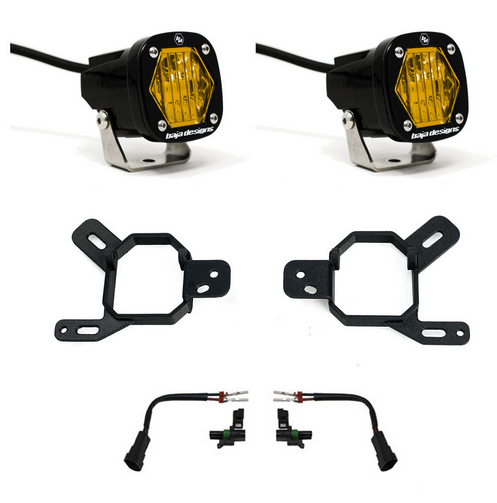 Baja Designs S1 Fog Pocket Light Kit - GMC 2024-2025 Canyon, Yukon, 2500/3500; 2025 1500 AT4-X