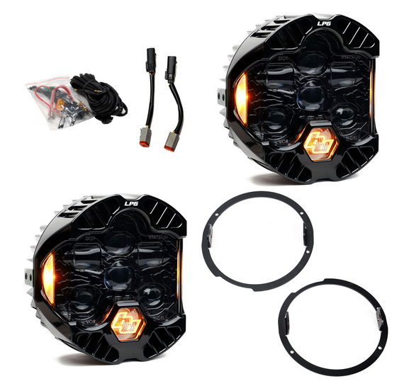 Baja Designs DOT LP6 LED Headlight Kit - Jeep 2007-2018 Wrangler JK