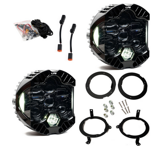 Baja Designs DOT LP6 LED Headlight Kit - Jeep 2018-2025 Wrangler JL; 2020-2025 Gladiator JT; NOTE w/LED Headlights