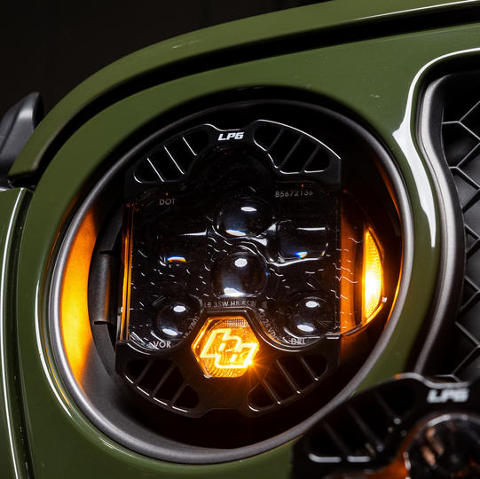 Baja Designs DOT LP6 LED Headlight Kit - Jeep 2018-2025 Wrangler JL; 2020-2025 Gladiator JT; NOTE w/LED Headlights