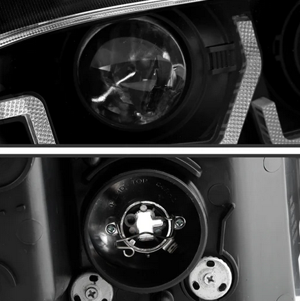 2016-2020 Honda Civic 2DR/4DR/Hatchback ( Not Compatible With Factory LED Headlight Equipped Vehicles ) Projector Headlights - Sequential Crystal Light Bar Turn Signal Light - DRL Light Bar Parking Light - Greeting Light - Black