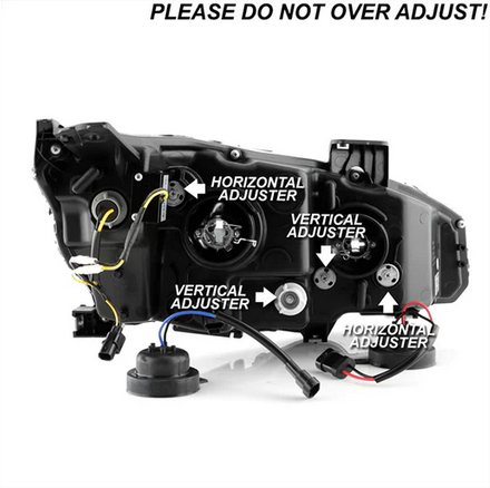 2016-2020 Honda Civic 2DR/4DR/Hatchback ( Not Compatible With Factory LED Headlight Equipped Vehicles ) Projector Headlights - Sequential Crystal Light Bar Turn Signal Light - DRL Light Bar Parking Light - Greeting Light - Black