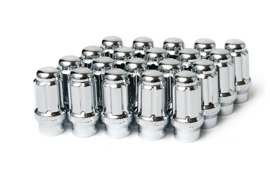 Gorilla Tuner Series Spline ET Lug Nut 1/2"-20 Chrome 5 Lug Kit with Key (Set of 20) passenger car