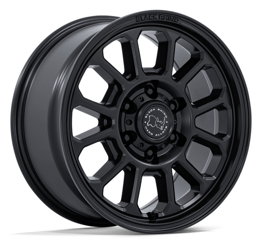 17x8.0 Black Rhino Alta Matte Black