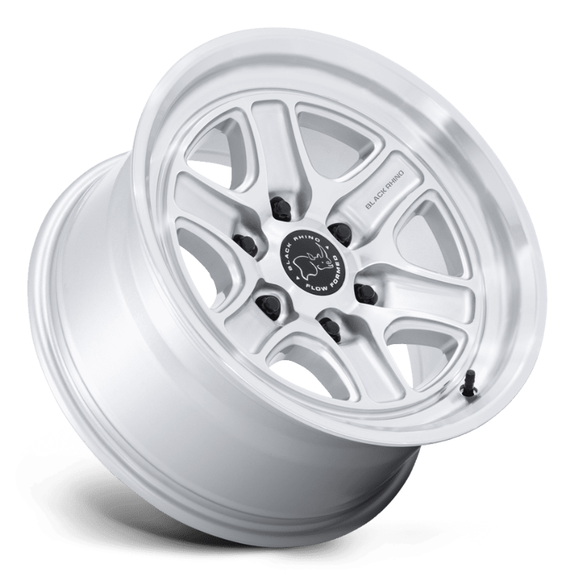 18x9.0 Black Rhino Echo Gloss Silver w/ Machined Face