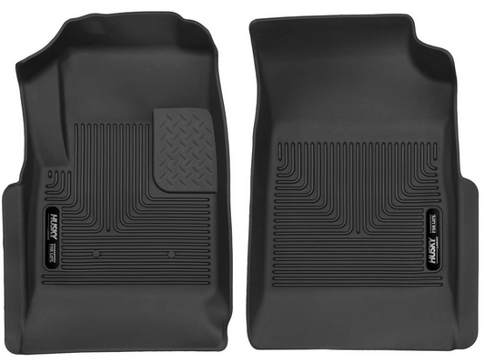 Husky Liners 2015-2022 Chevy Colorado Crew Cab / Extended Cab Front Row Black X-Act Contour Floor Liners