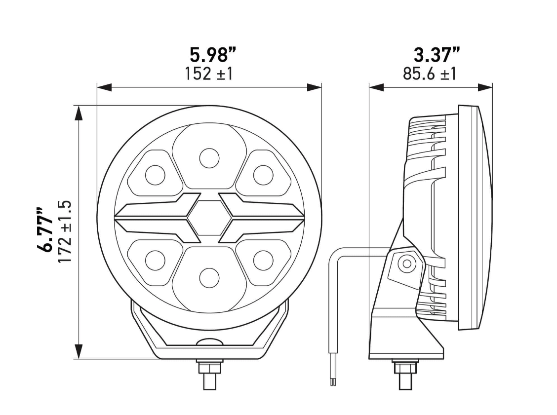 Hella Blade HP 6″ LED Driving Lamp Set