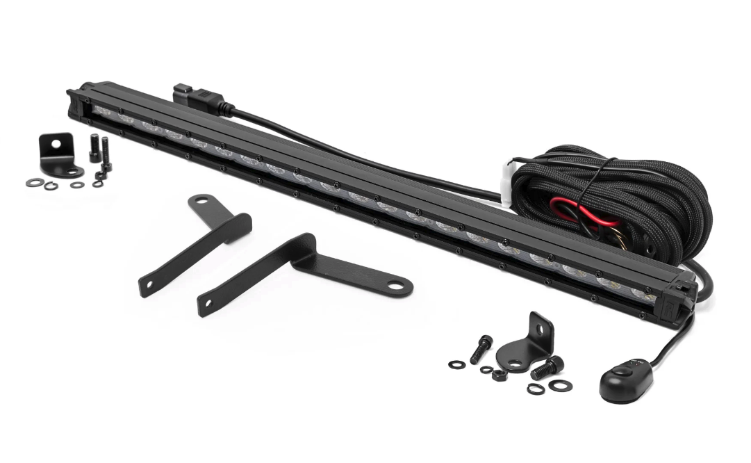 Rough Country LED Light Bumper Mount | 20" Black Slim Line | 2022-2026 Toyota Tundra