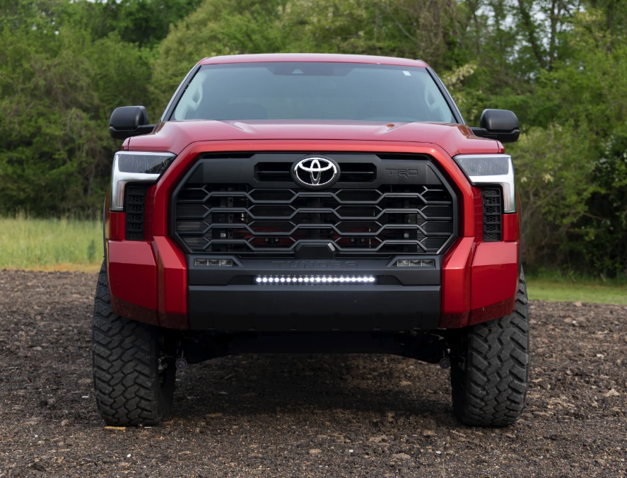 Rough Country LED Light Bumper Mount | 20" Black Slim Line | 2022-2026 Toyota Tundra