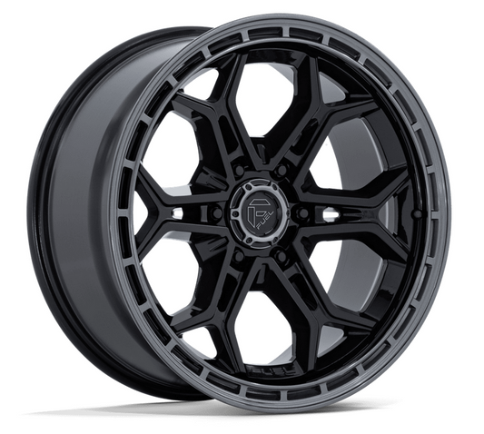 20x9.0 Fuel Heathen Gloss Black / Gloss Gunmetal Lip
