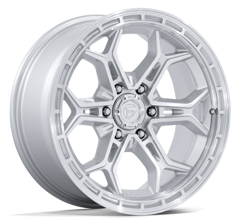 20x9.0 Fuel Heathen Gloss Silver w/ Machined Face