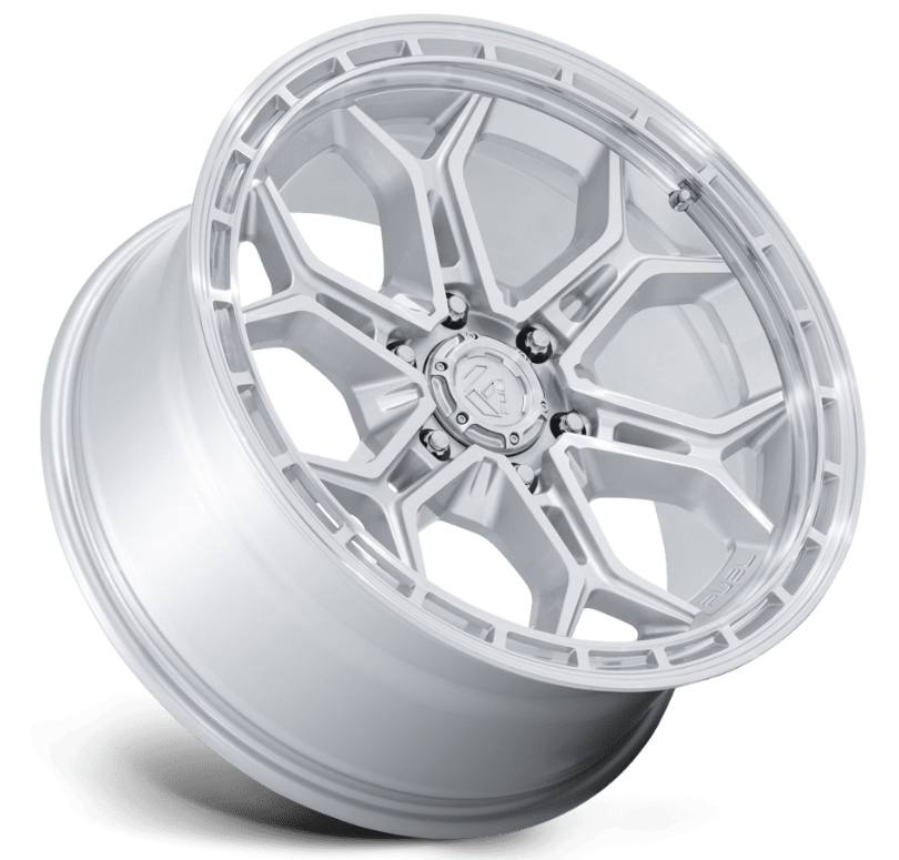 20x9.0 Fuel Heathen Gloss Silver w/ Machined Face